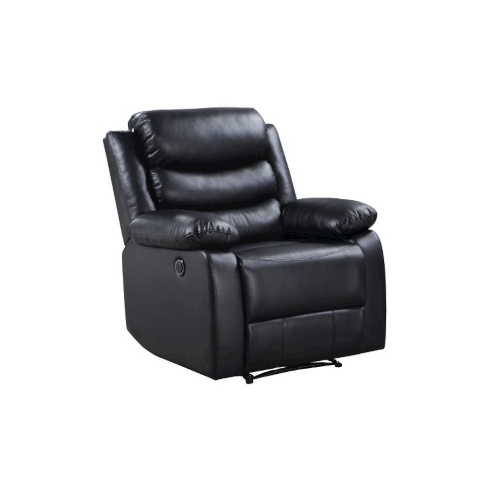 Eilbra Power Motion Recliner Black Synthetic Leather. Picture 1