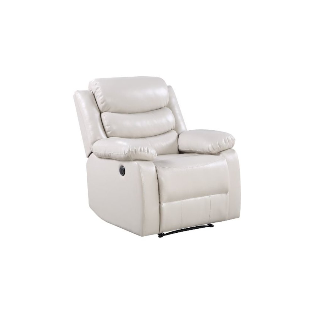 Eilbra Power Motion Recliner Beige Synthetic Leather. Picture 1