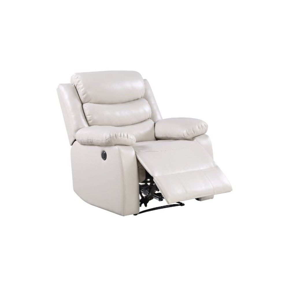 Eilbra Power Motion Recliner Beige Synthetic Leather. Picture 2
