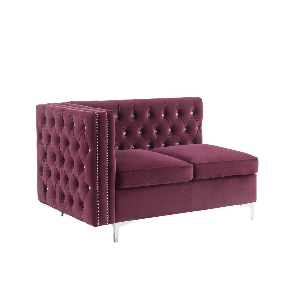 Jaszira Modular - Left Facing & Right Facing Arms , Burgundy Velvet (57330). Picture 4