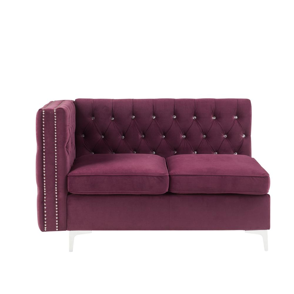 Jaszira Modular - Left Facing & Right Facing Arms , Burgundy Velvet (57330). Picture 6