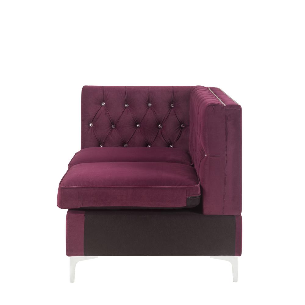Jaszira Modular - Left Facing & Right Facing Arms , Burgundy Velvet (57330). Picture 7