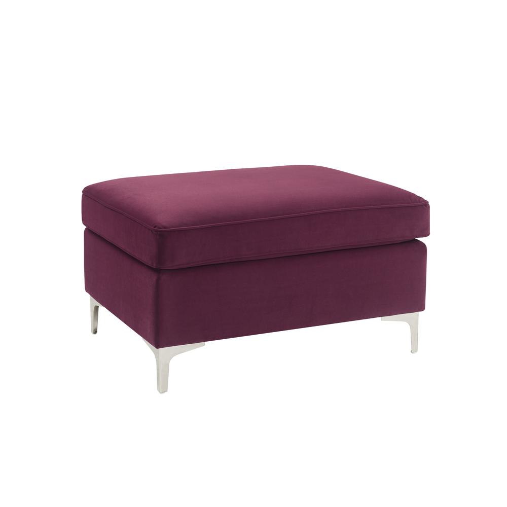 Jaszira  Ottoman, Burgundy Velvet (57335). Picture 3