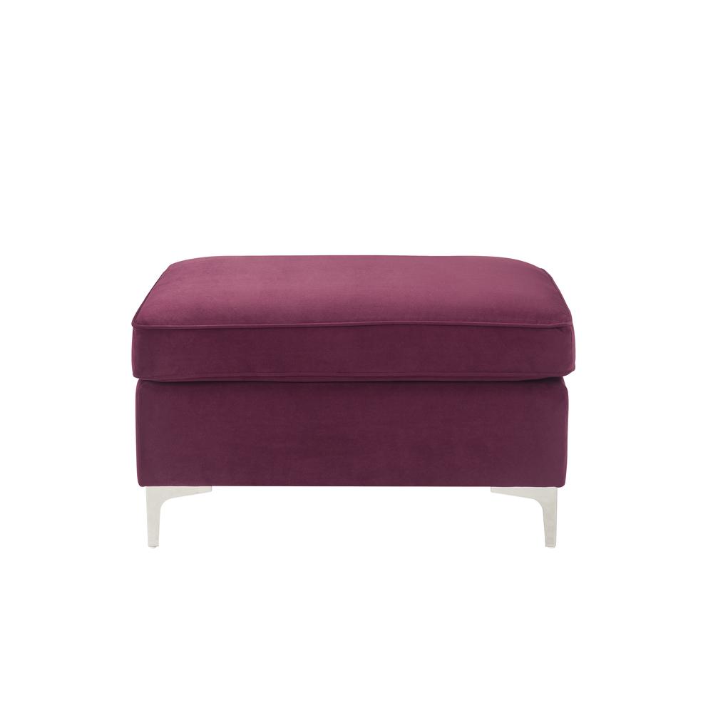 Jaszira  Ottoman, Burgundy Velvet (57335). Picture 4