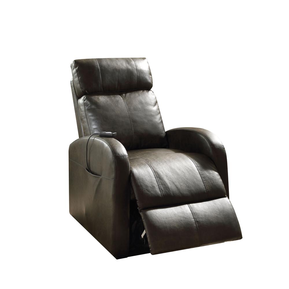 Ricardo Recliner w/Power Lift, Dark Gray PU. Picture 1
