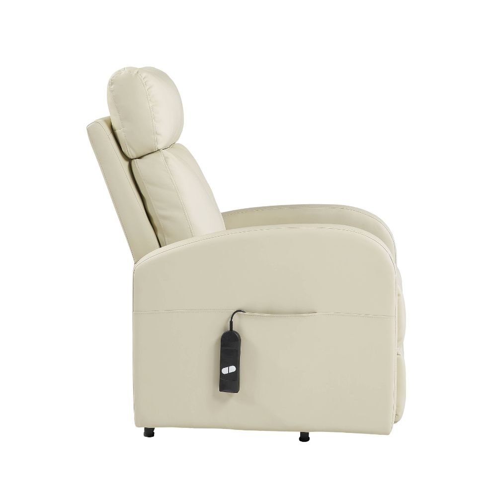 Ricardo Power  Motion Recliner w/Lift Beige Synthetic Leather. Picture 3