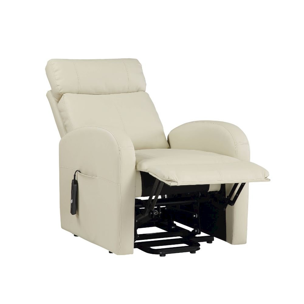 Ricardo Power  Motion Recliner w/Lift Beige Synthetic Leather. Picture 6