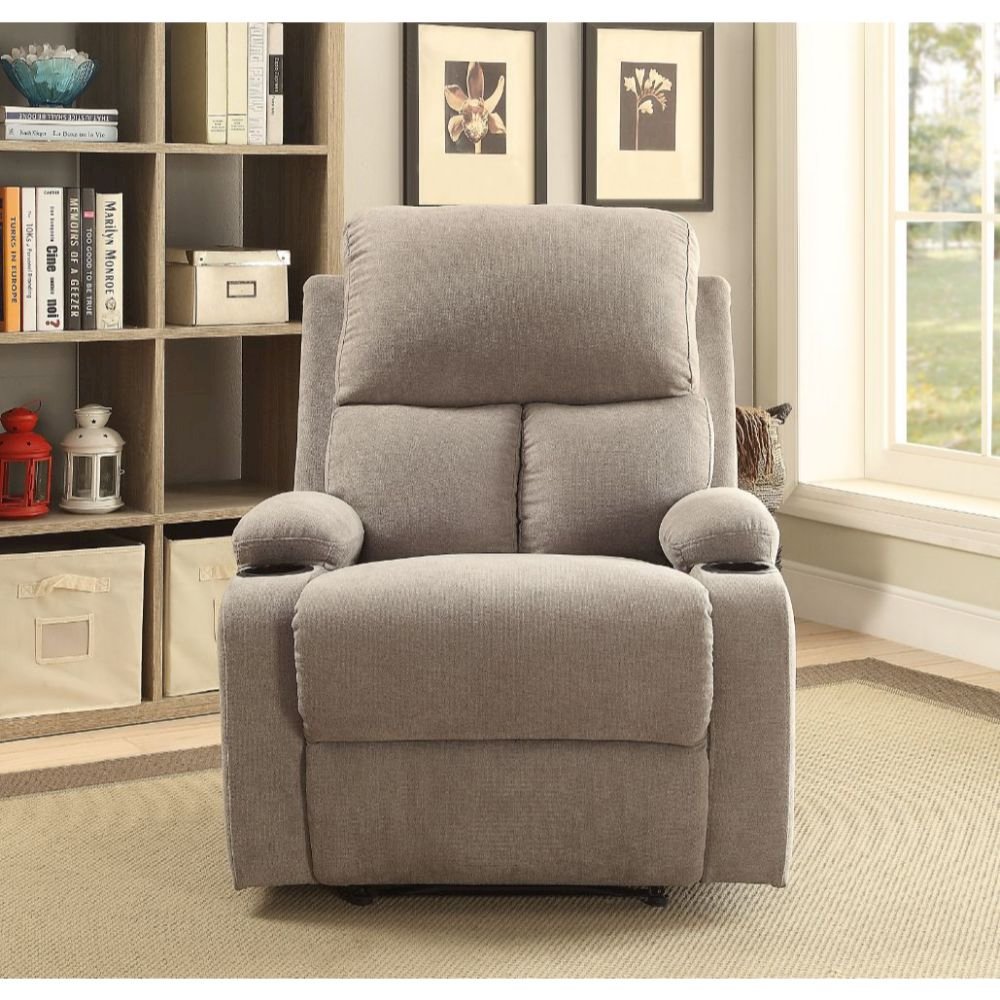 Rosia Motion Recliner Gray Velvet. Picture 5