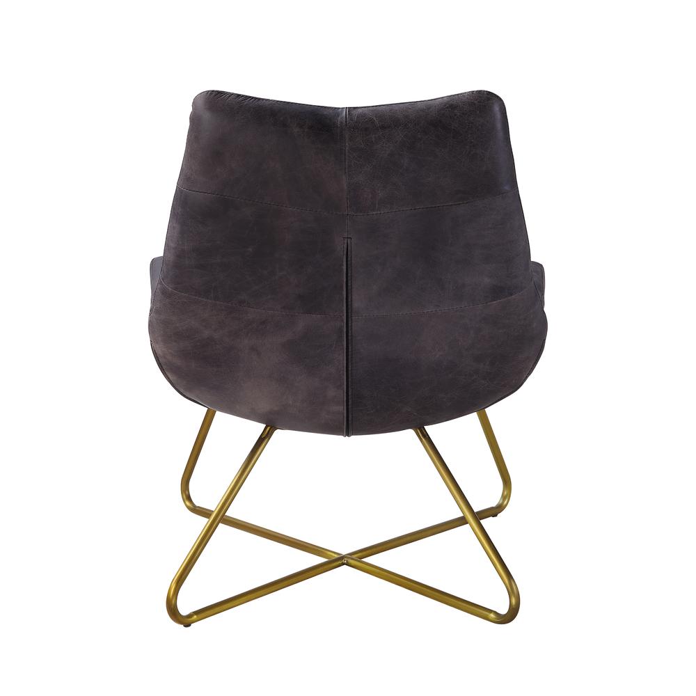 Dhalsim Accent Chair, Antique Ebony Top Grain Leather (59666). Picture 2