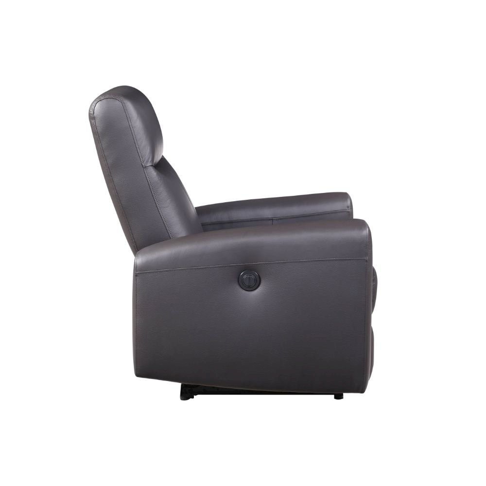 Blane Power Motion Recliner Brown Top Grain Leather Match. Picture 3