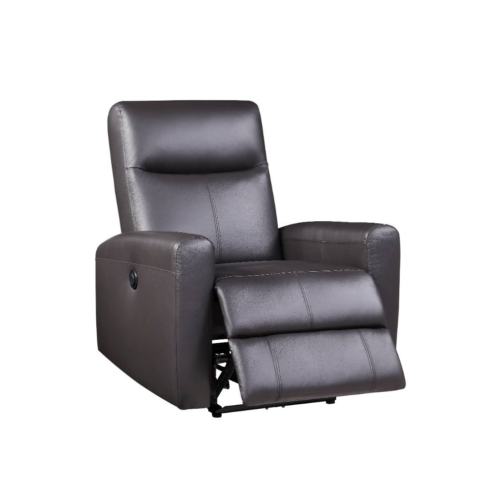 Blane Power Motion Recliner Brown Top Grain Leather Match. Picture 5