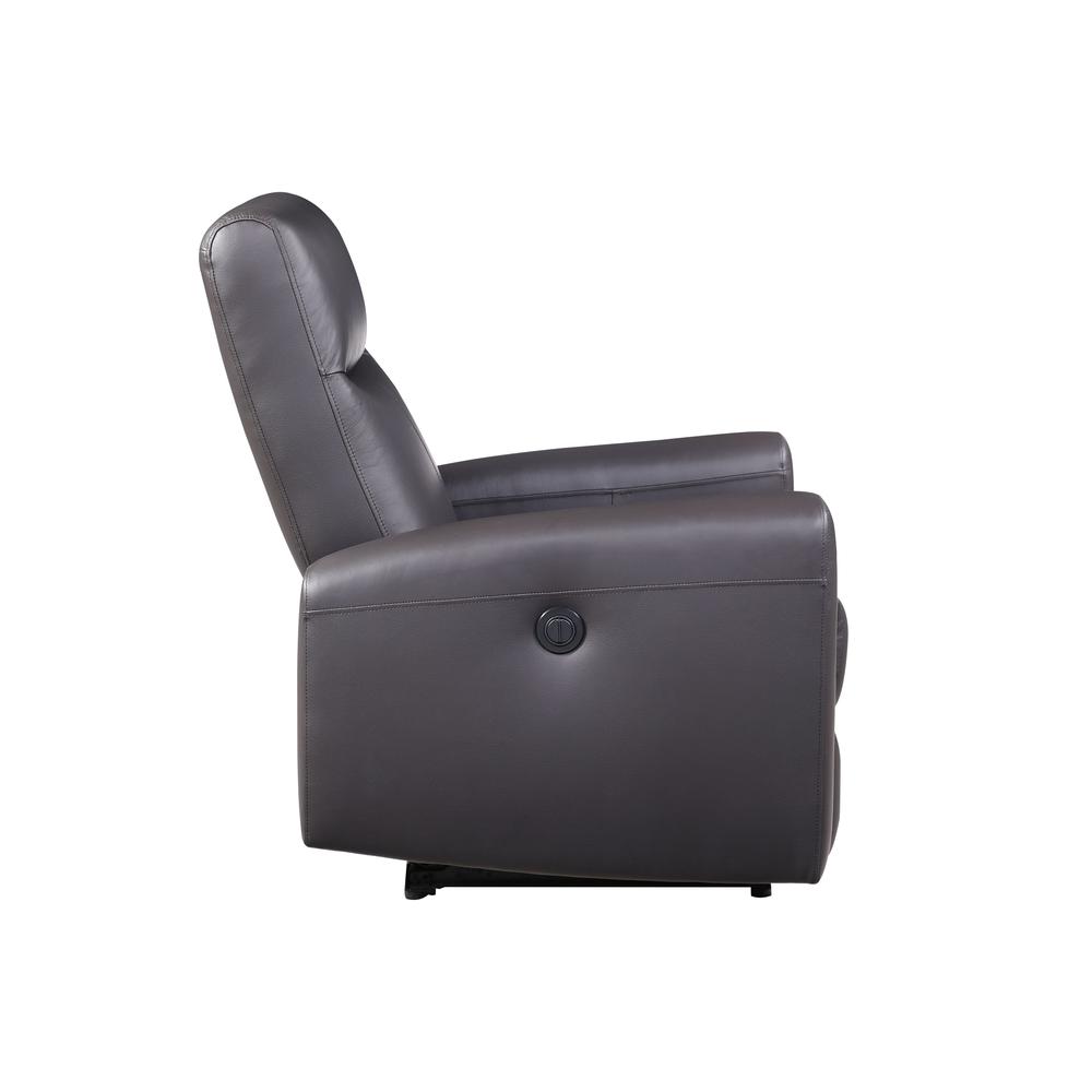Recliner (Power Motion), Brown Top Grain Leather Match 59773. Picture 6