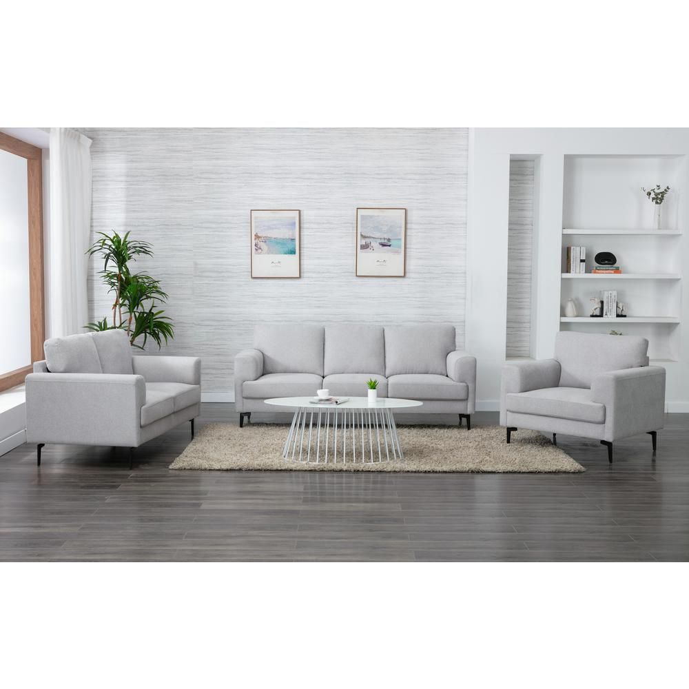 Kyrene Chair, Light Gray Linen (56927). Picture 6