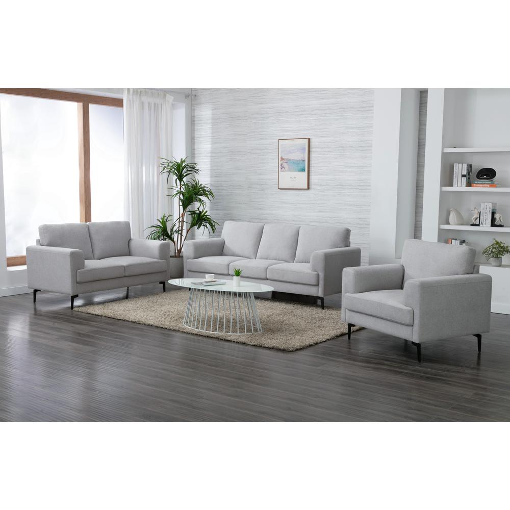 Kyrene Chair, Light Gray Linen (56927). Picture 7