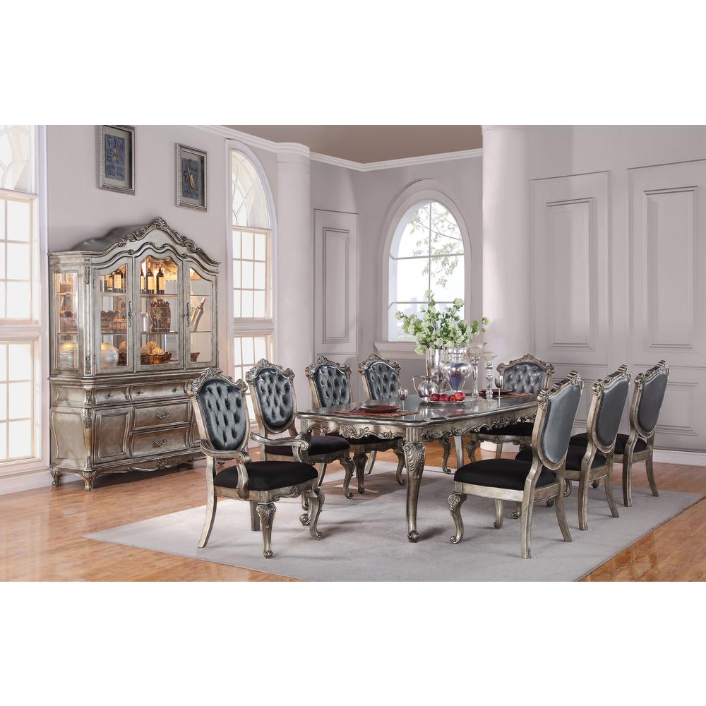Chantelle Dining Table, Antique Platinum (60540). Picture 1