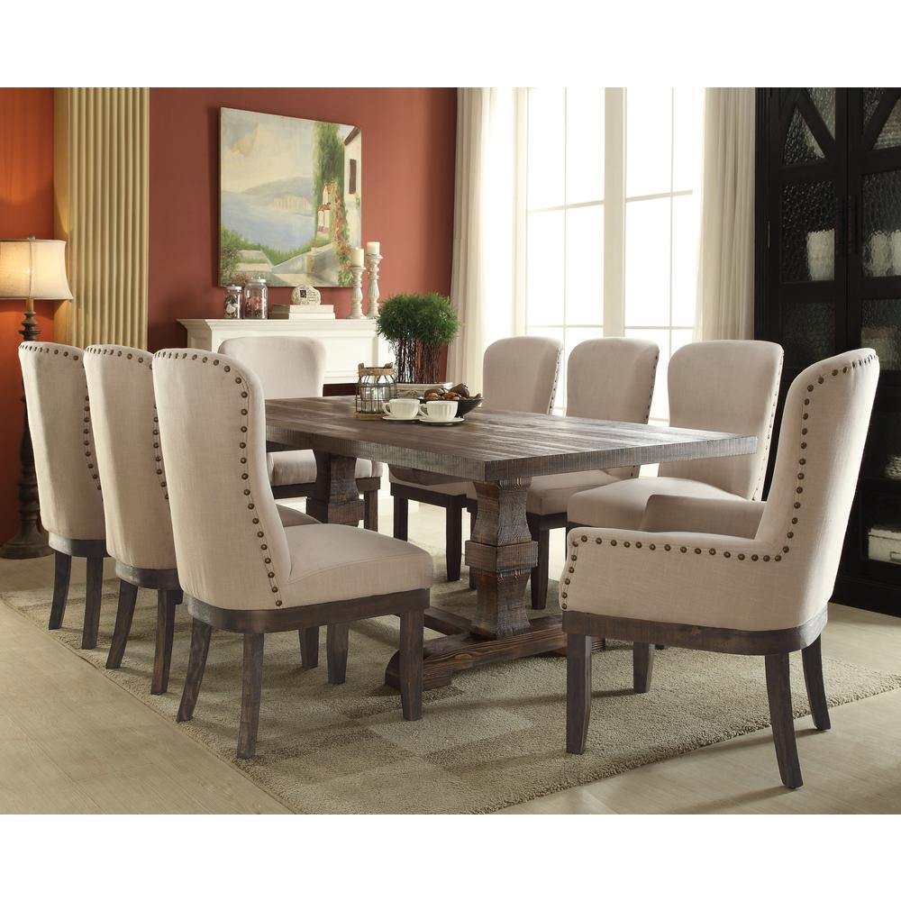 Landon Dining Table w/Leaf Salvage Brown. Picture 2