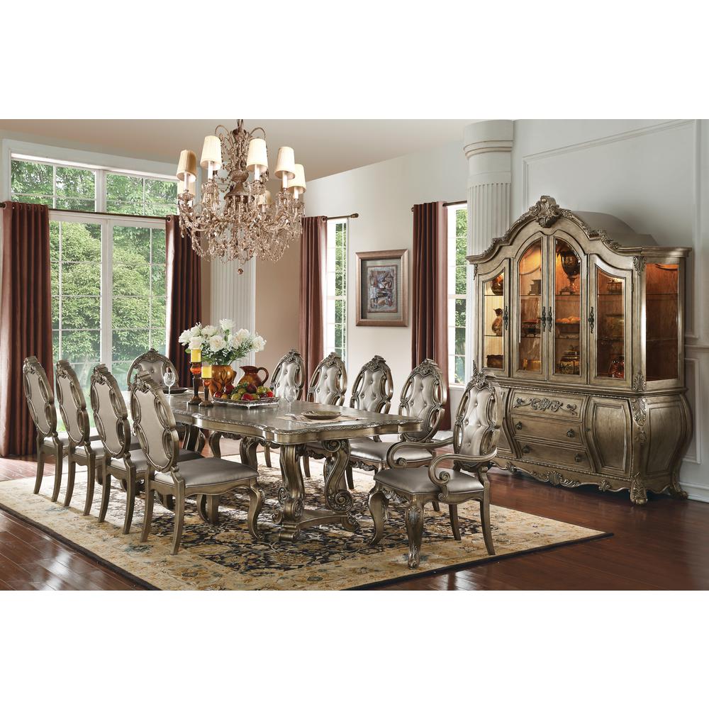 Ragenardus Dining Table w/Leaf Vintage Oak. Picture 1