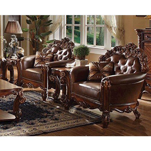 Vendome Chair w/1 pillow, Cherry PU (52003). Picture 2