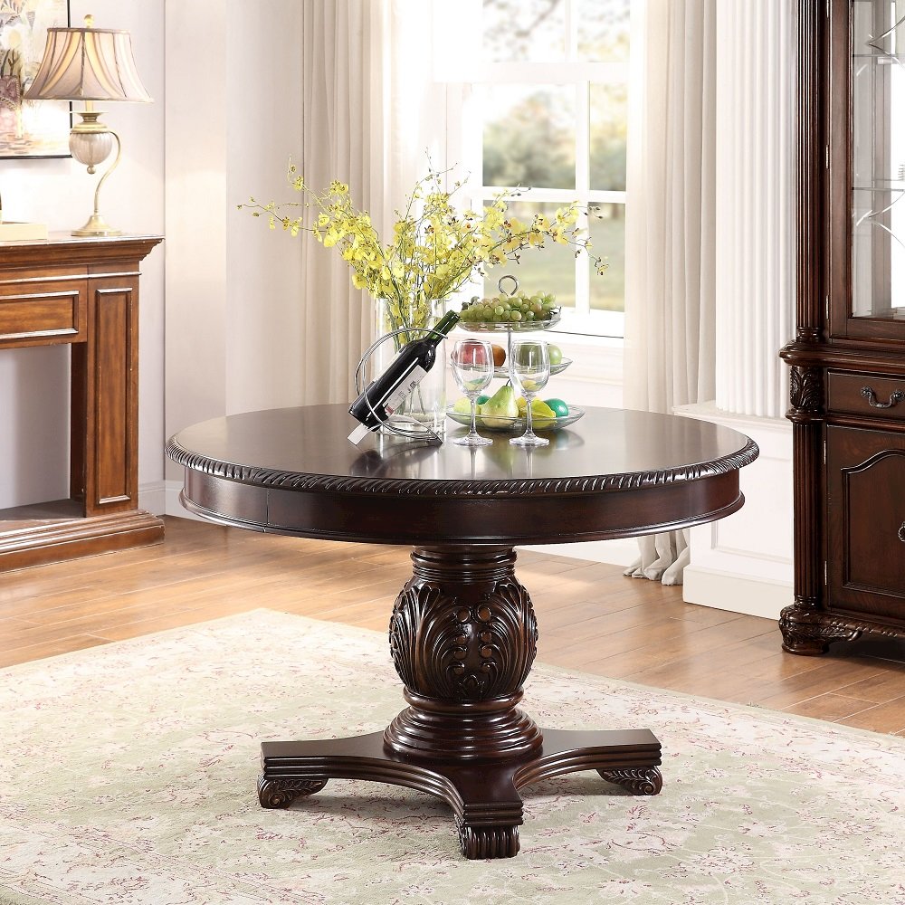 Chateau De Ville Dining Table Espresso. Picture 1