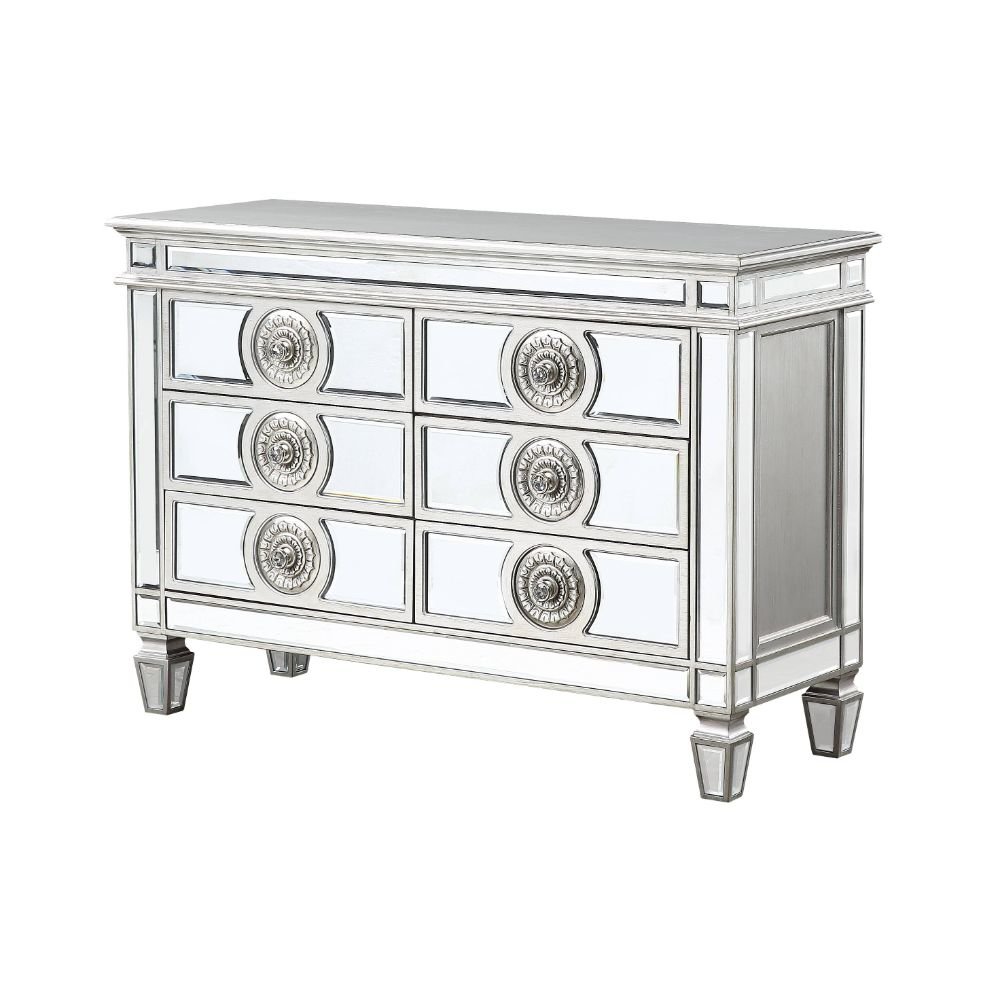 Varian Server Mirrored & Antique Platinum. Picture 4