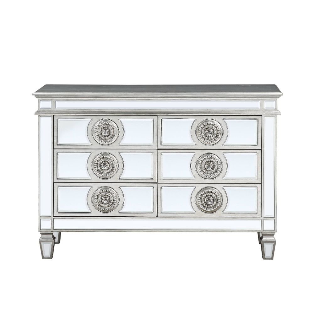 Varian Server Mirrored & Antique Platinum. Picture 2