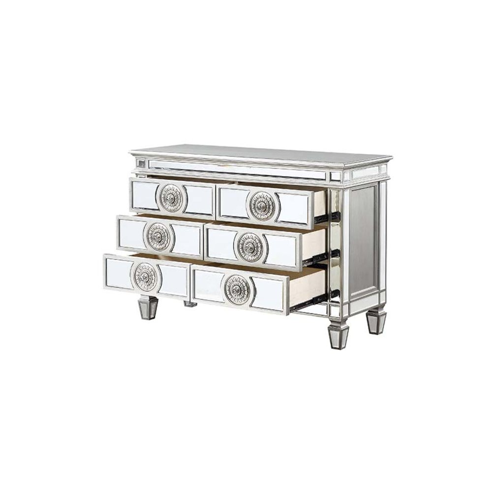 Varian Server Mirrored & Antique Platinum. Picture 6