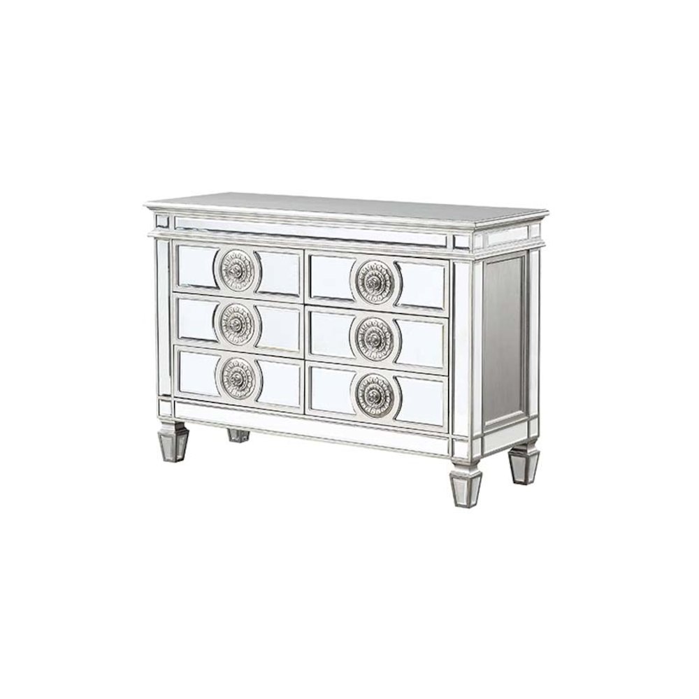 Varian Server Mirrored & Antique Platinum. Picture 1
