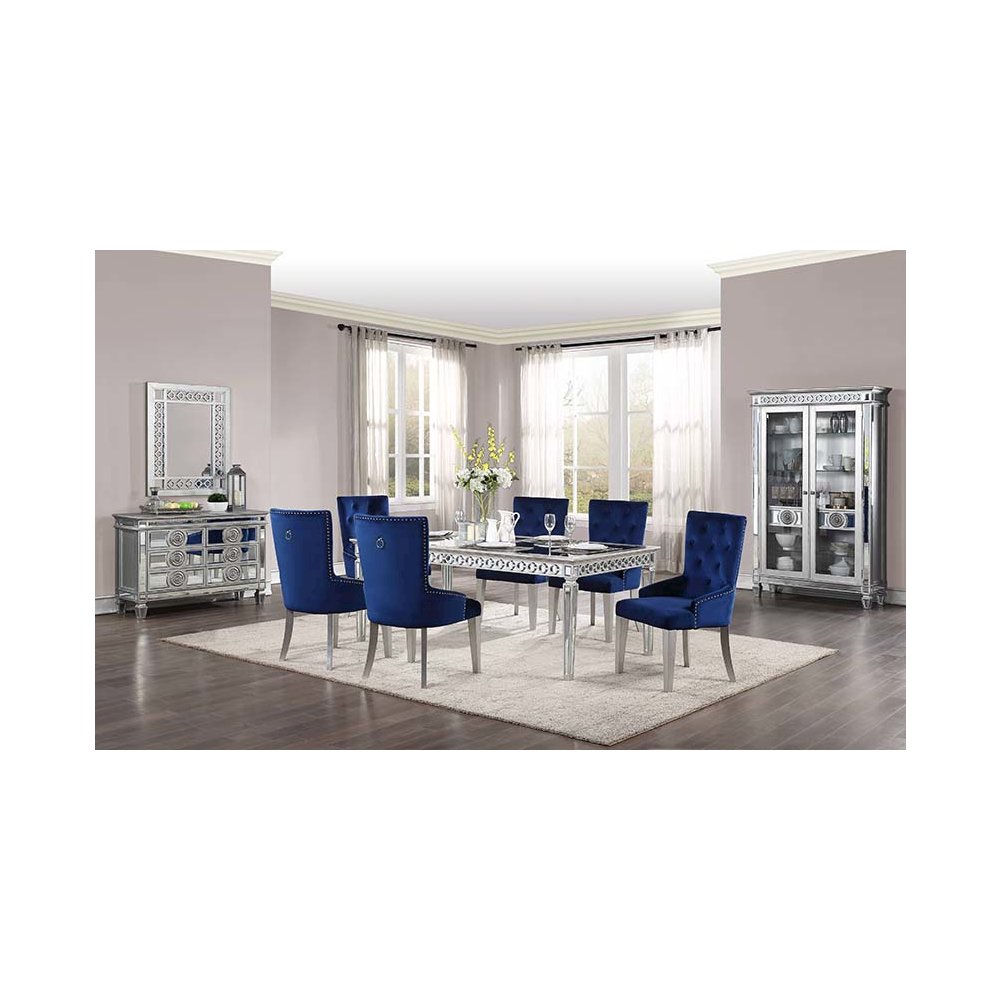 Varian Server Mirrored & Antique Platinum. Picture 7