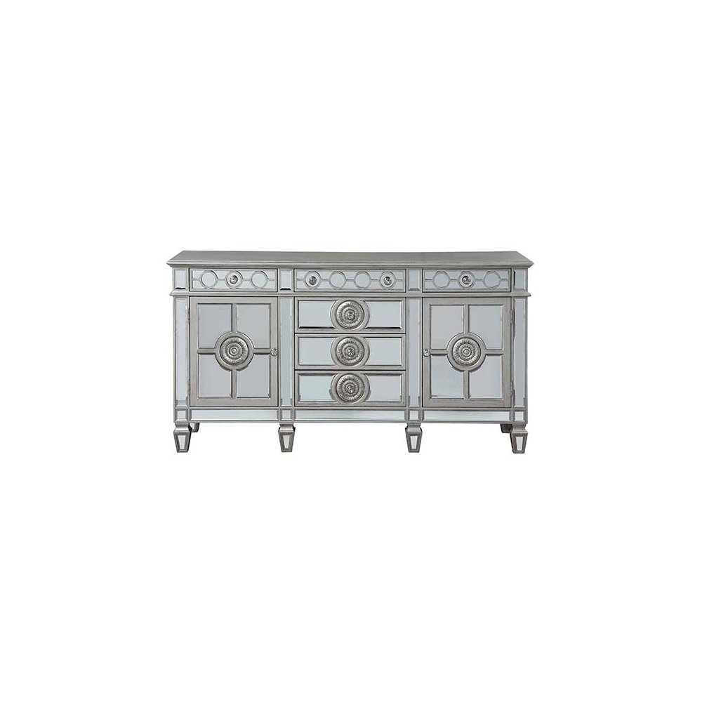 Varian Server Mirrored & Antique Platinum. Picture 6