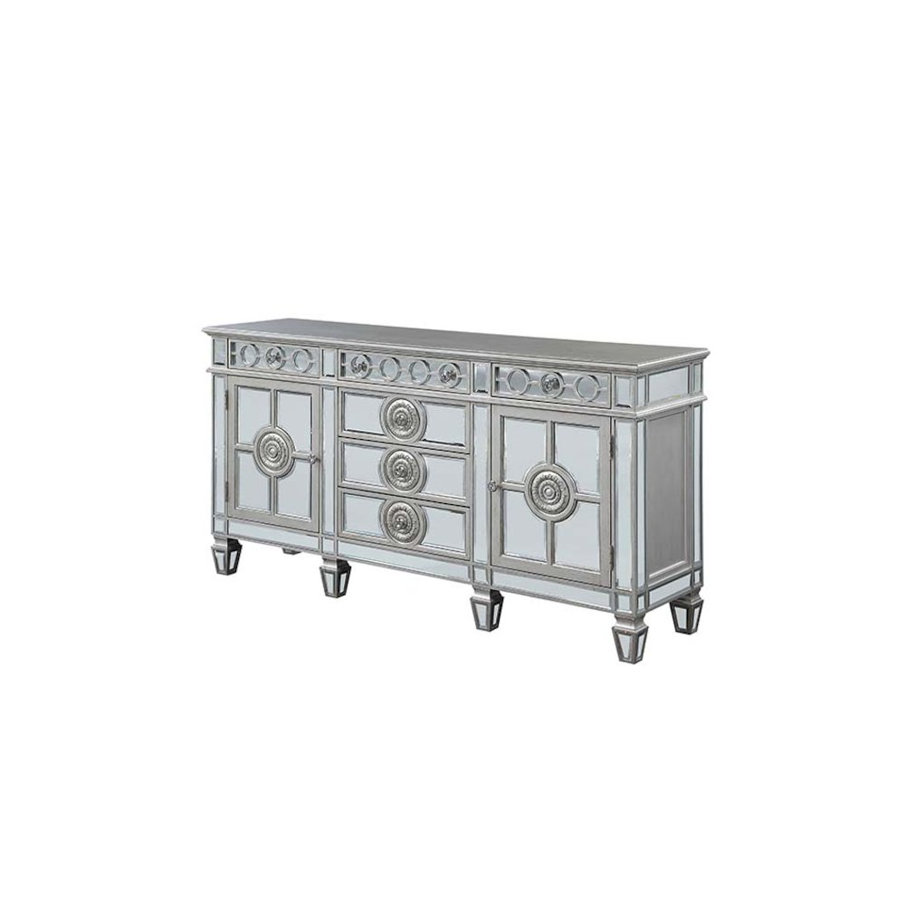 Varian Server Mirrored & Antique Platinum. Picture 1