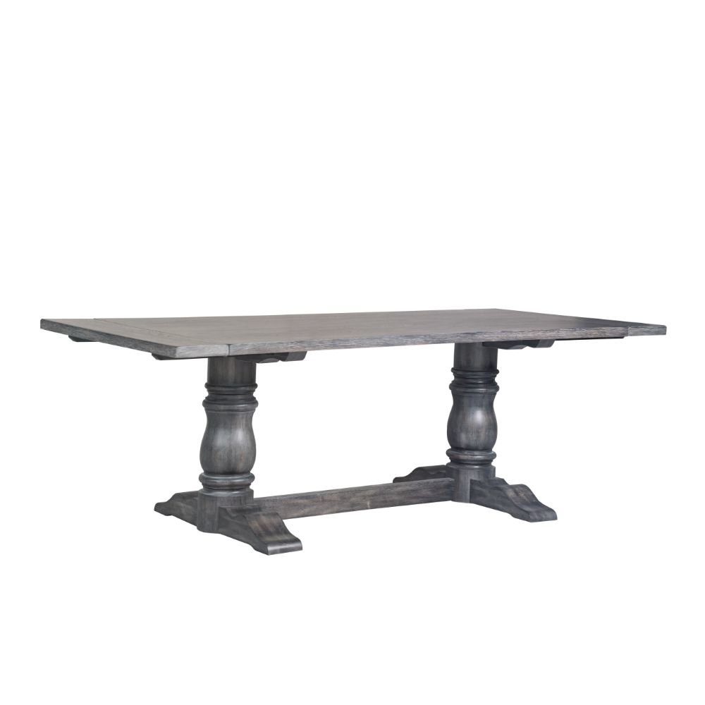 Leventis Dining Table Weathered Gray. Picture 1