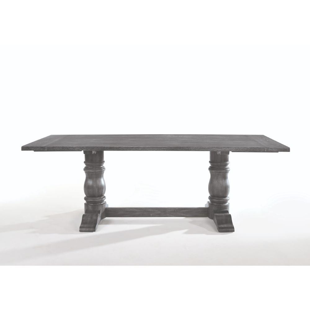 Leventis Dining Table Weathered Gray. Picture 2