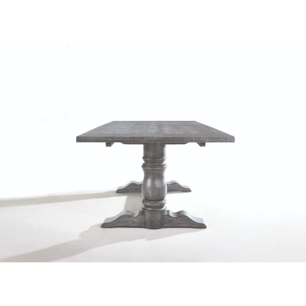 Leventis Dining Table Weathered Gray. Picture 3