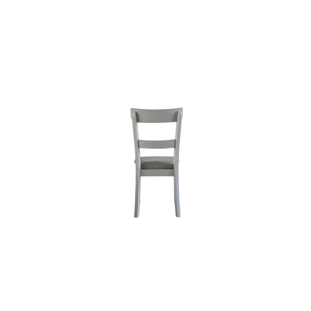 House Marchese Side Chair (Set-2) Two Tone Gray Fabric & Pearl Gray. Picture 2