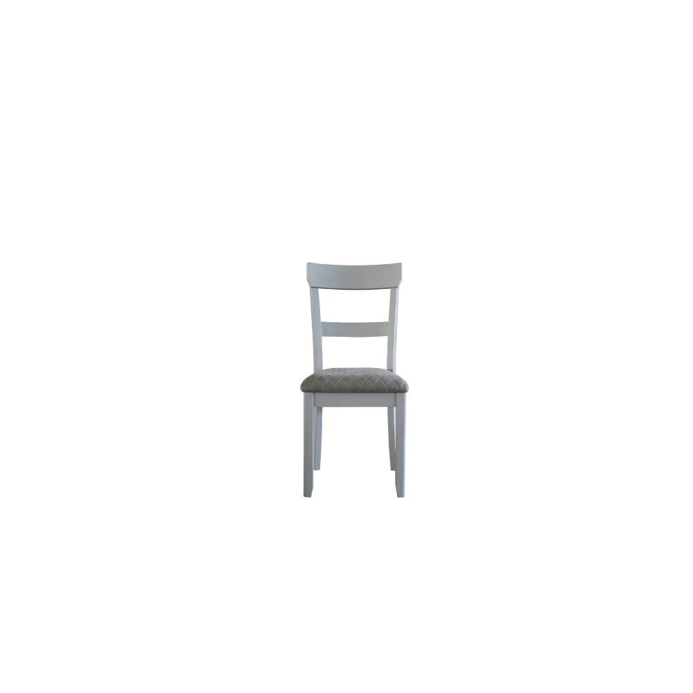 House Marchese Side Chair (Set-2) Two Tone Gray Fabric & Pearl Gray. Picture 7
