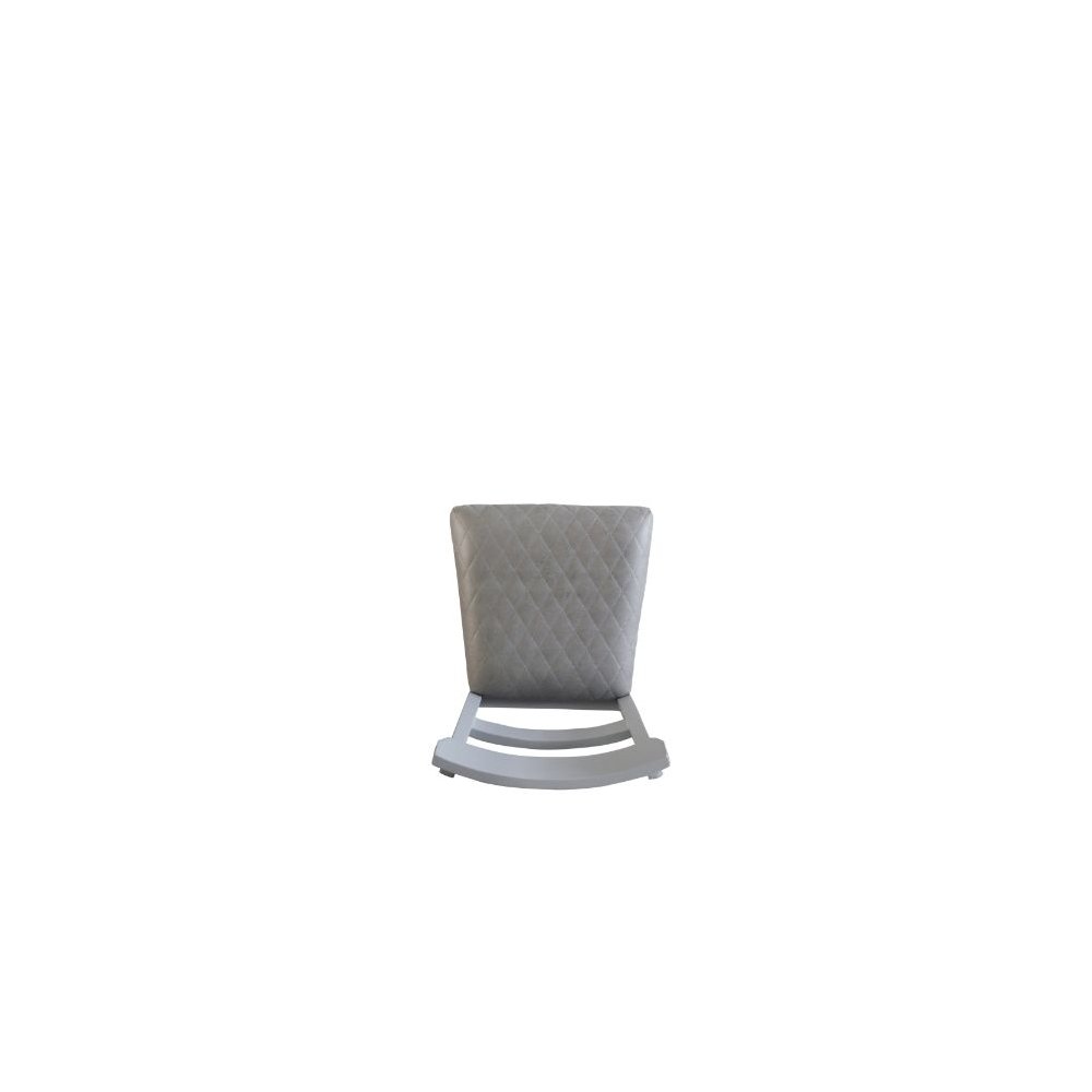 House Marchese Side Chair (Set-2) Two Tone Gray Fabric & Pearl Gray. Picture 5