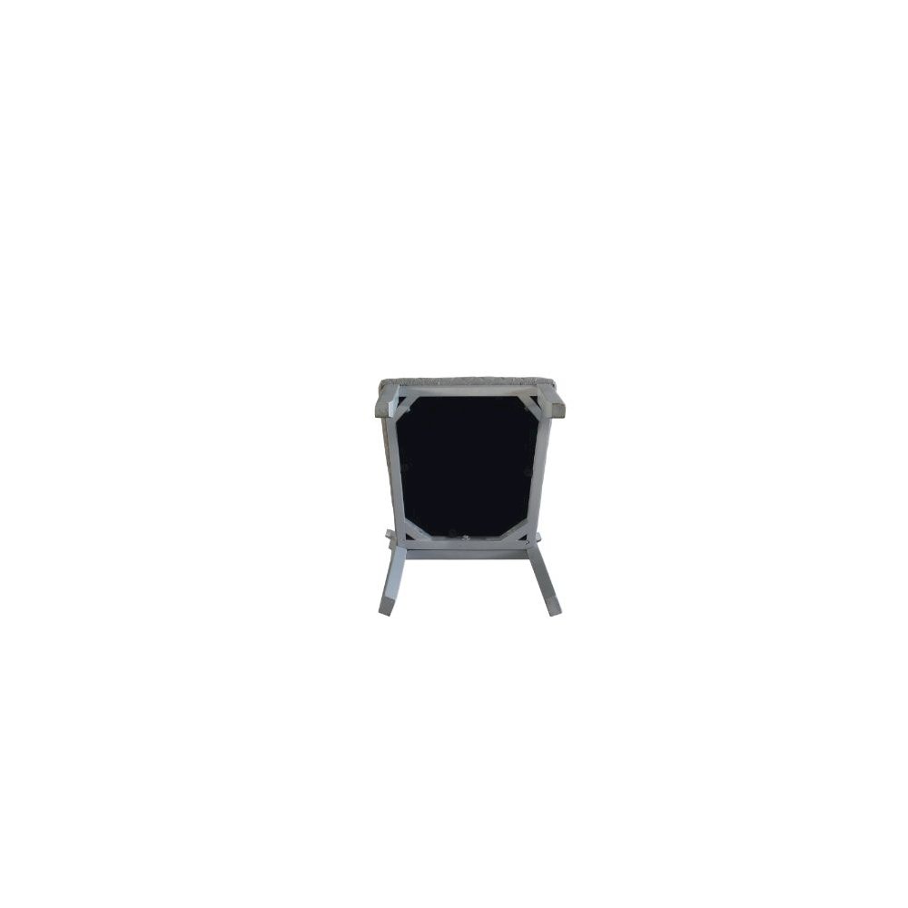 House Marchese Side Chair (Set-2) Two Tone Gray Fabric & Pearl Gray. Picture 6