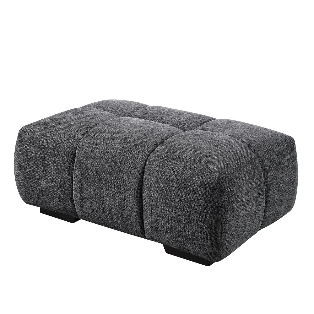 Chosen Ottoman Gray Chenille. Picture 1