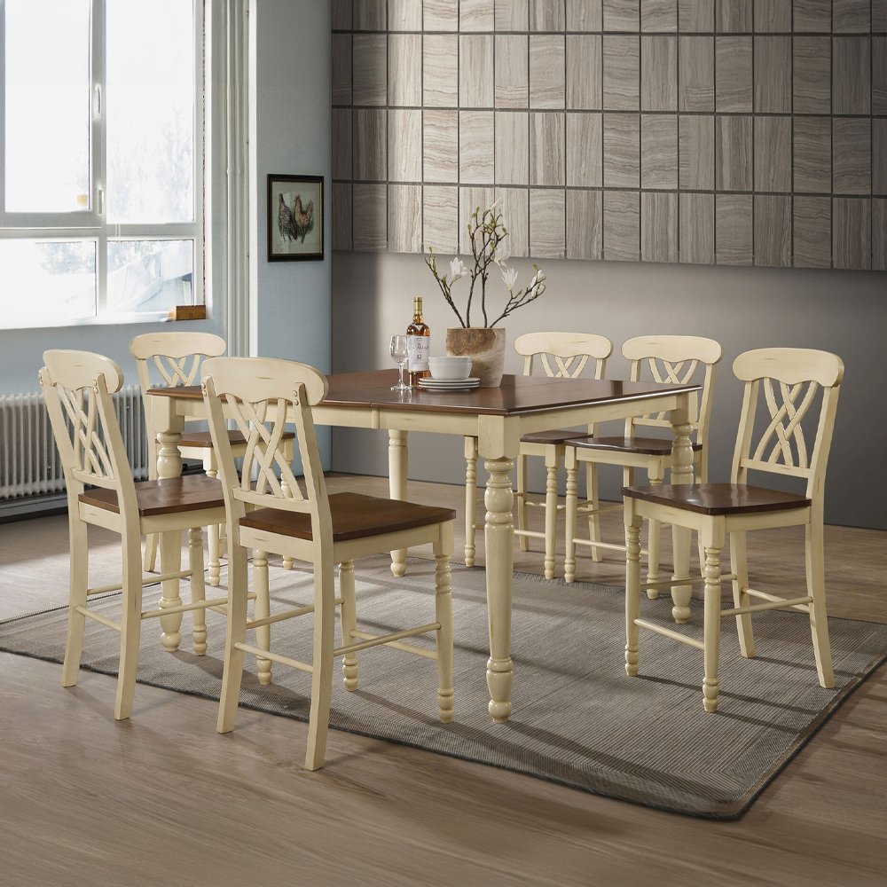Dylan Counter Height Table Buttermilk & Oak. Picture 5