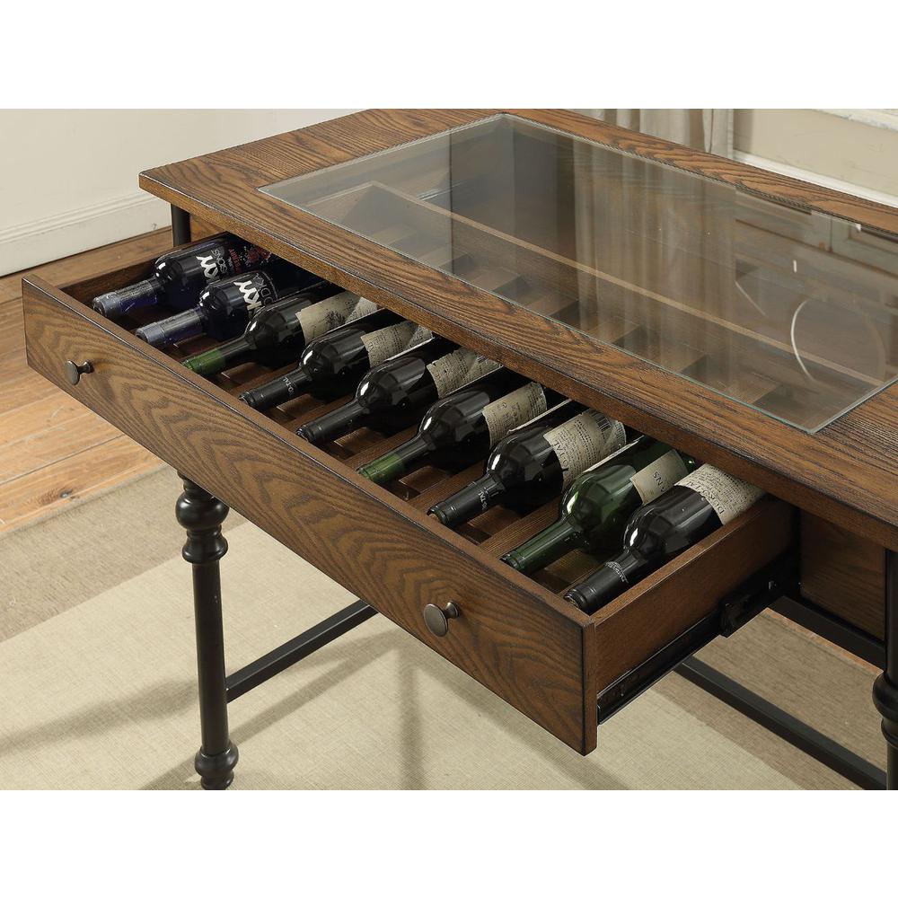 Jalisa Counter Height Table Walnut & Black. Picture 1