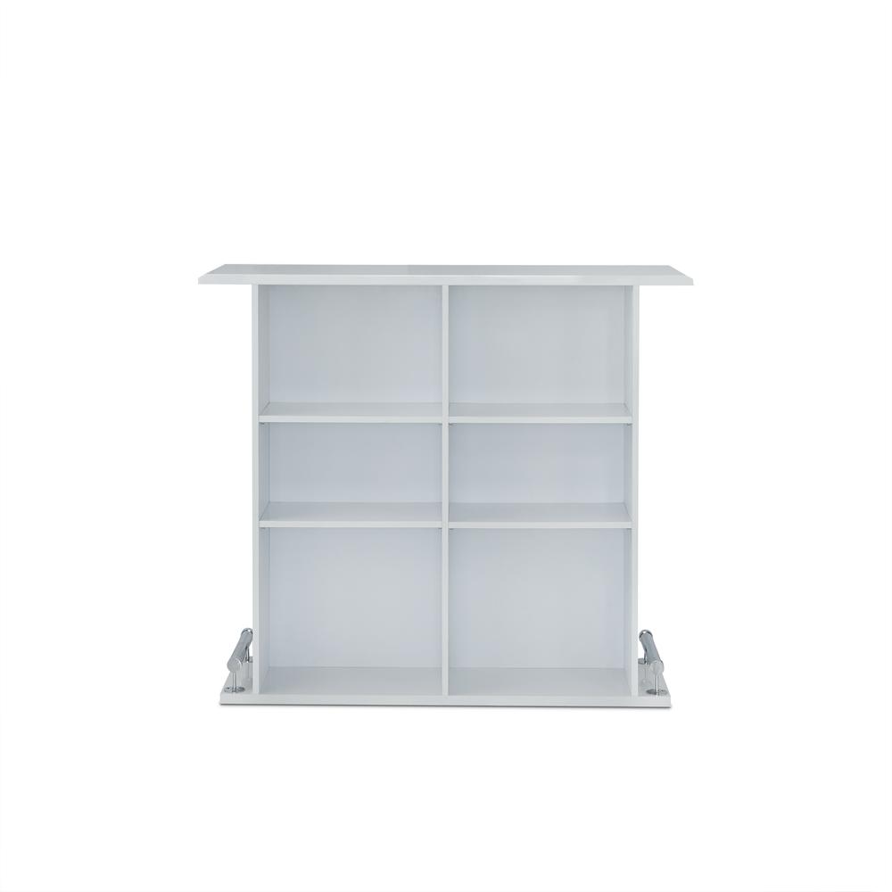 Kite Bar Table White High Gloss. Picture 2