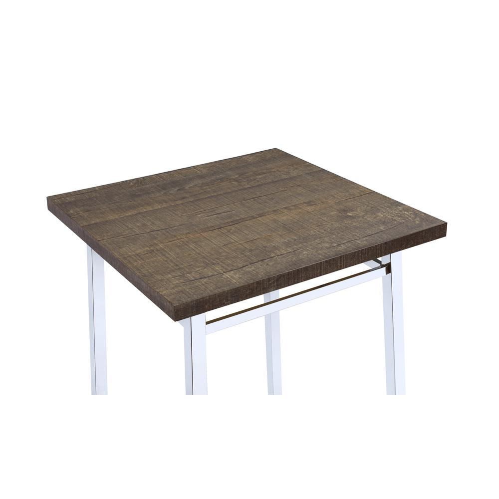 Nadie Bar Table, Oak & Chrome. Picture 4