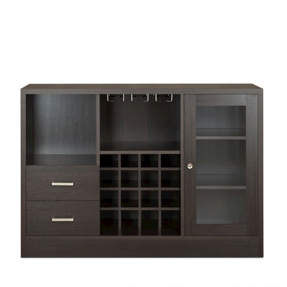 Hazen Wine Cabinet Espresso. Picture 3