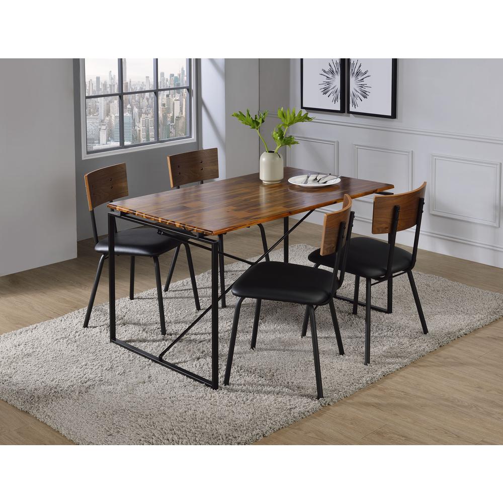 Jurgen Dining Table Oak & Black. Picture 1