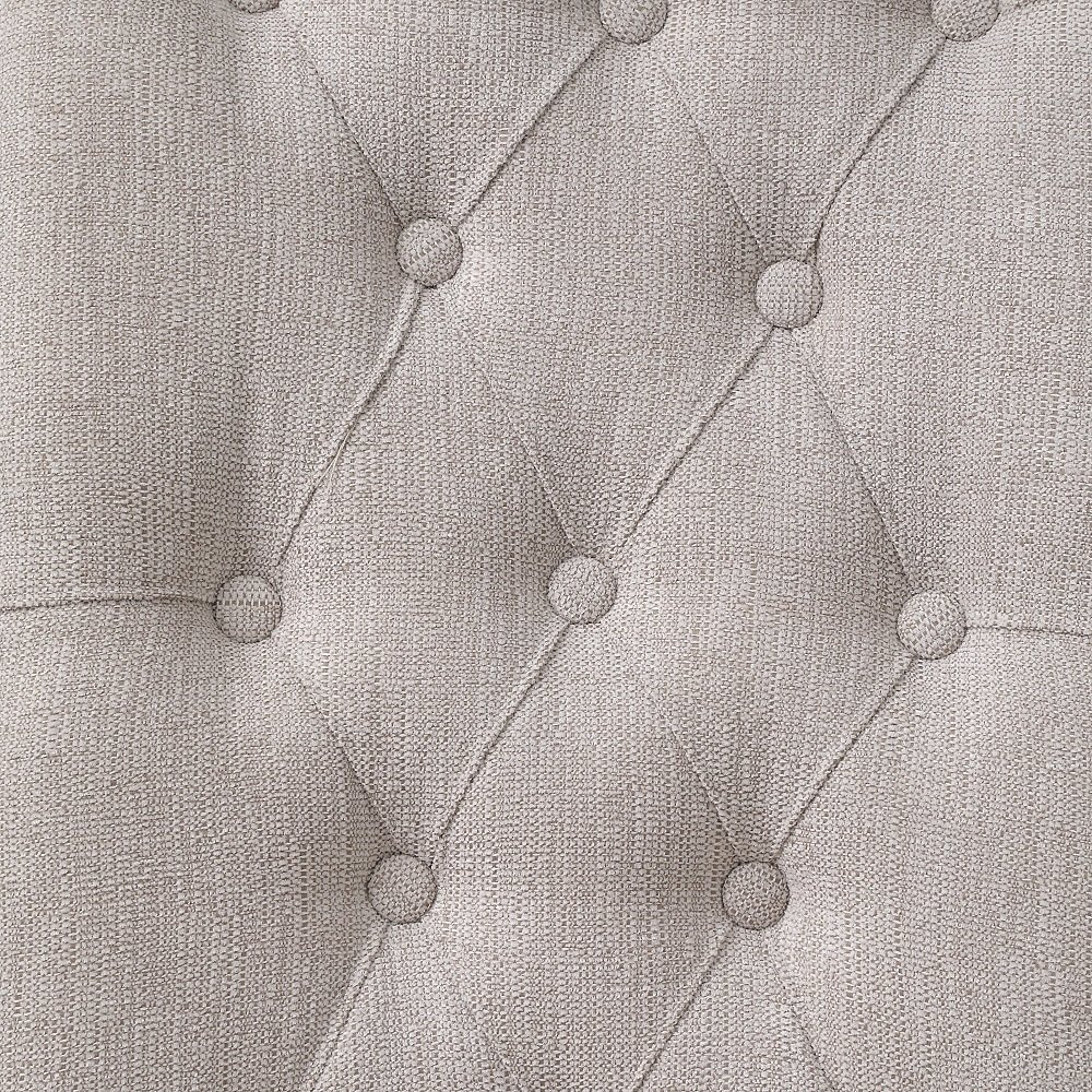 Yabeina Side Chair (Set-2) Beige Linen & Gray. Picture 5