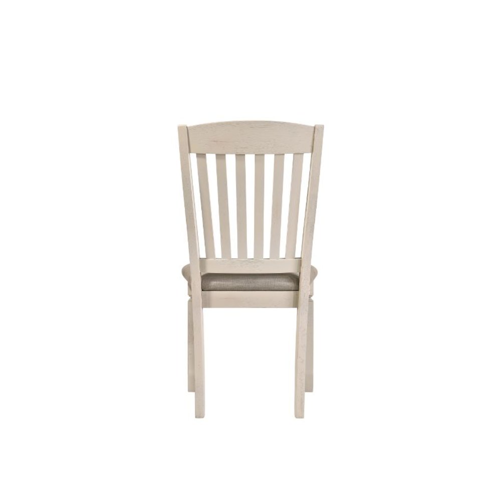 Fedele Side Chair (Set-2) Tan Fabric & Cream. Picture 3