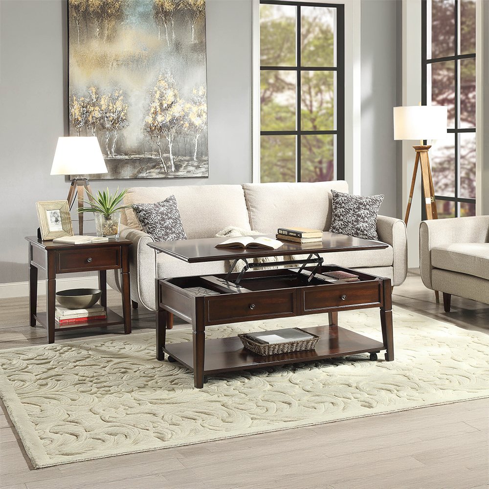 Malachi End Table Walnut. Picture 8