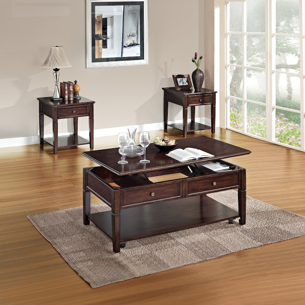 Malachi End Table Walnut. Picture 9