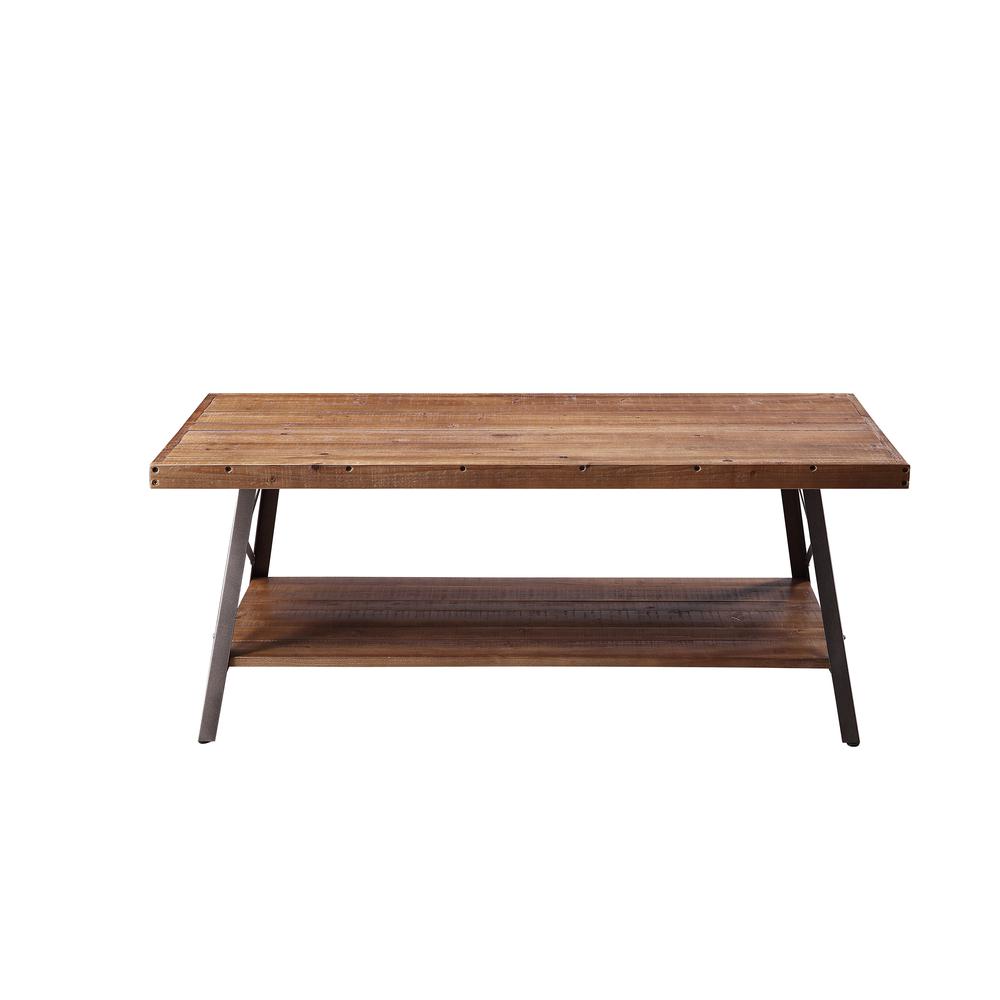Ikram Coffee Table Weathered Oak & Sandy Black. Picture 4
