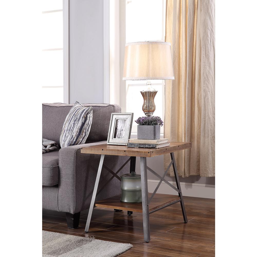 Ikram Coffee Table Weathered Oak & Sandy Black. Picture 7